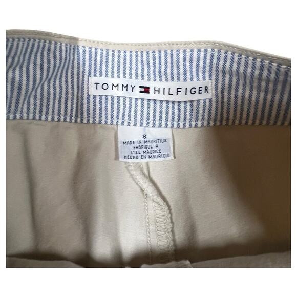 Tommy Hilfiger Khaki Wrap Front Skort Size 8 Neutral Light Academia Uniform - Picture 7 of 9